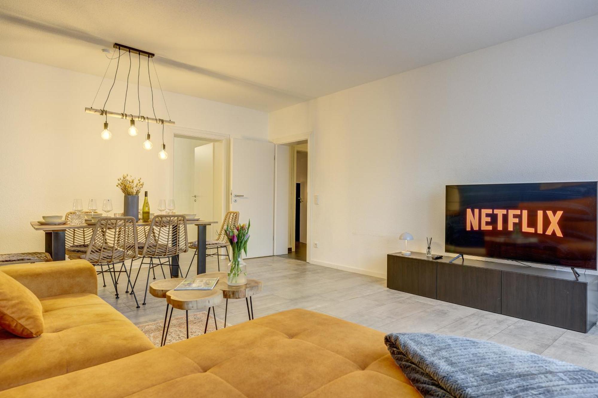 Zentrale Design Wohnung In Ufernaehe - 105 Qm - Parkplatz - Kueche - Netflix Bingen am Rhein Exterior foto